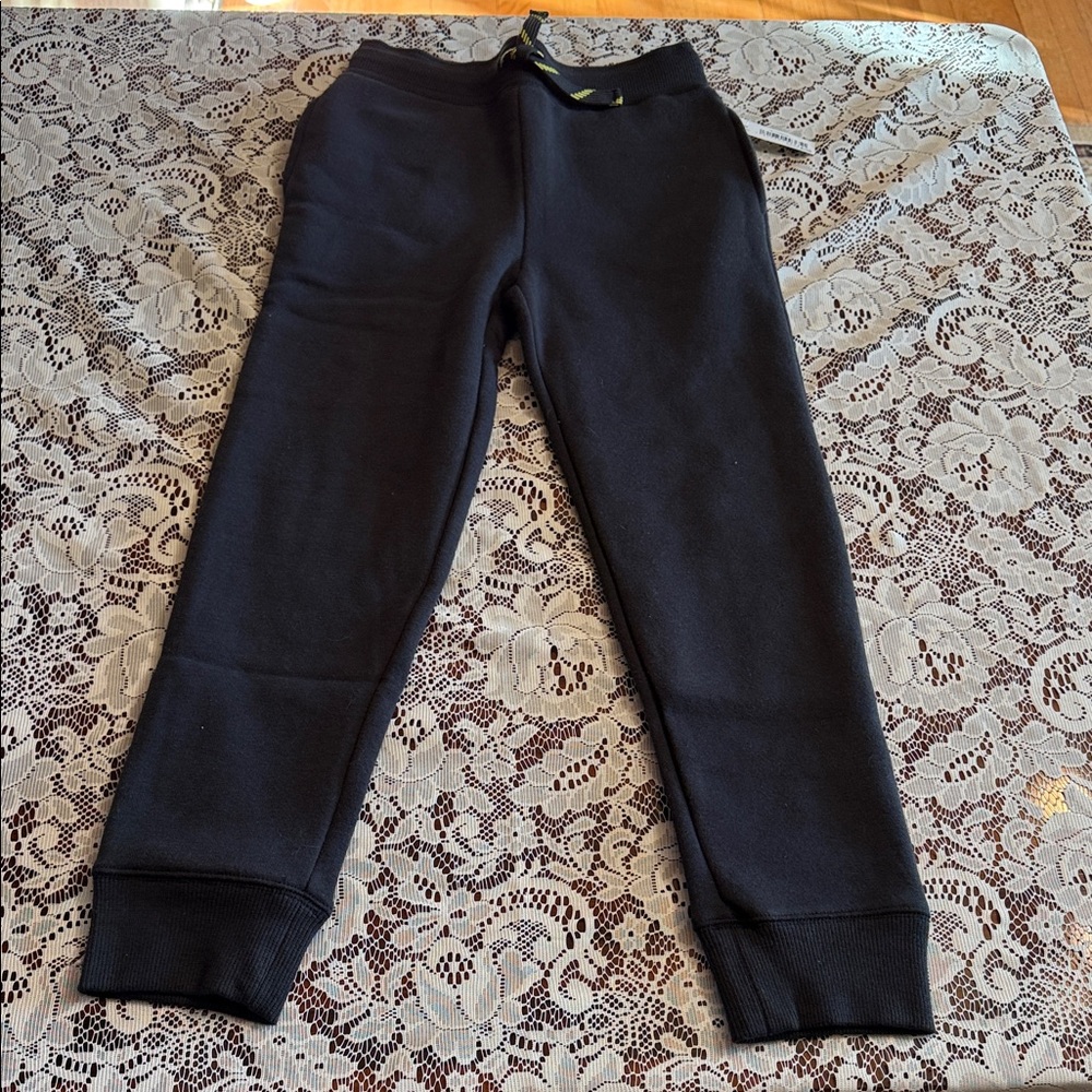 kids' sweatpants, Spotted Zebra, black, Medium (8)